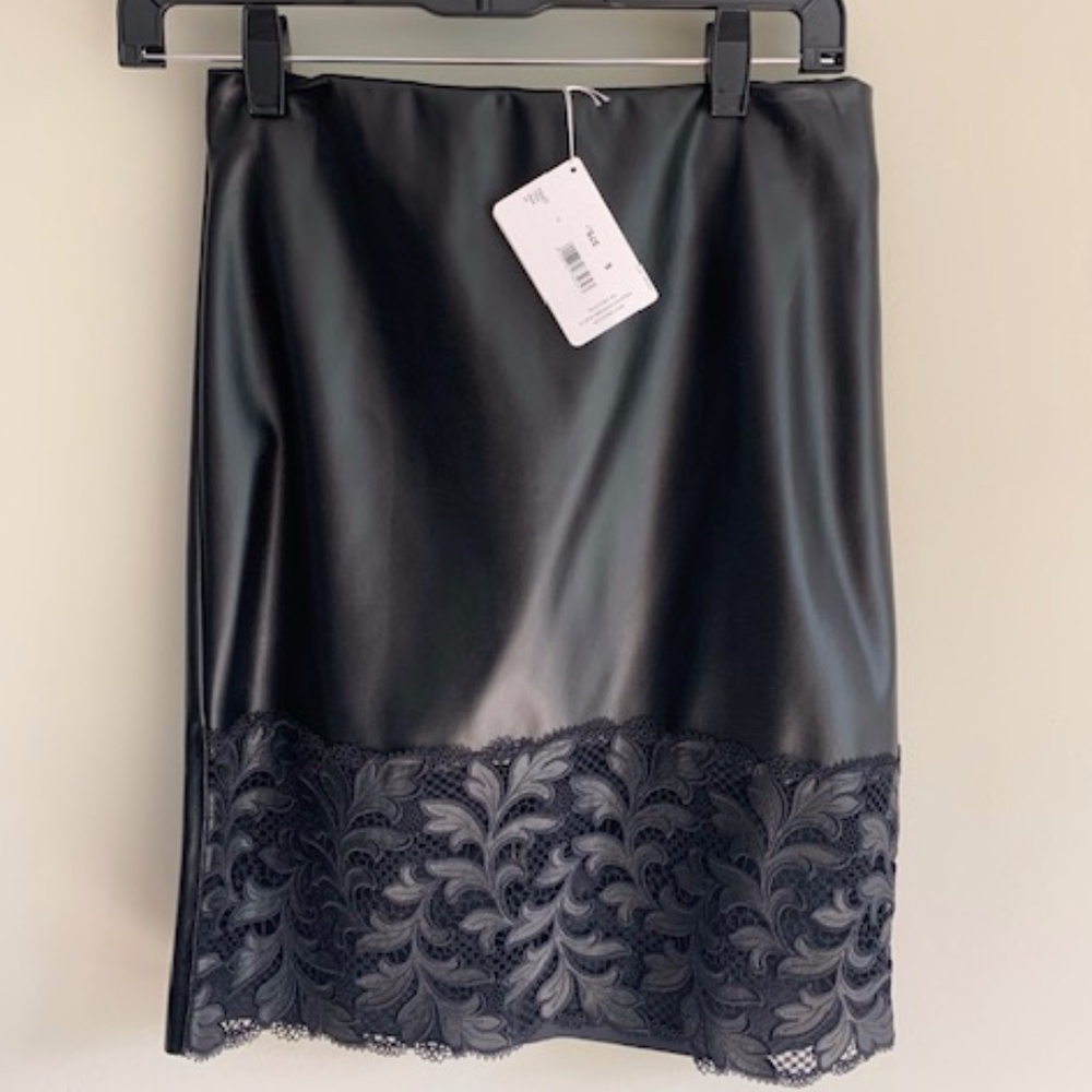 Wolford Black Polyester / lace skirt